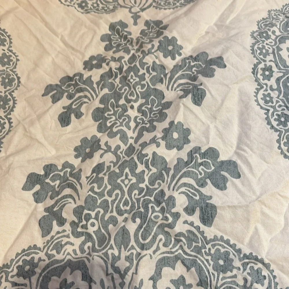 POTTERY BARN *King* Lucianna Medallion Prtinted Duvet Cover 100% Organic